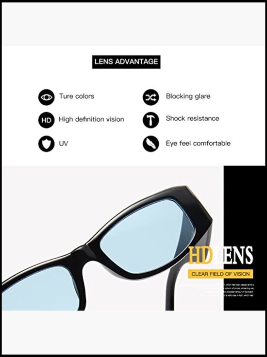 3 Pack Plastic Sunglasses, UV Protection, Polarized, Retro Style main image 4